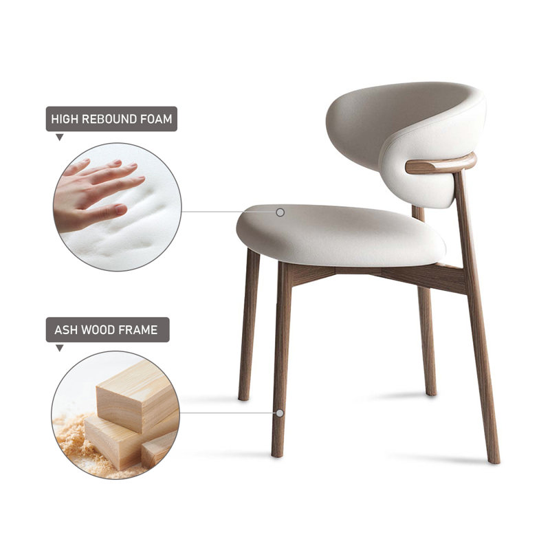 Corrigan Studio® Lovash UItra Leather King Louis Dining Chair Wayfair